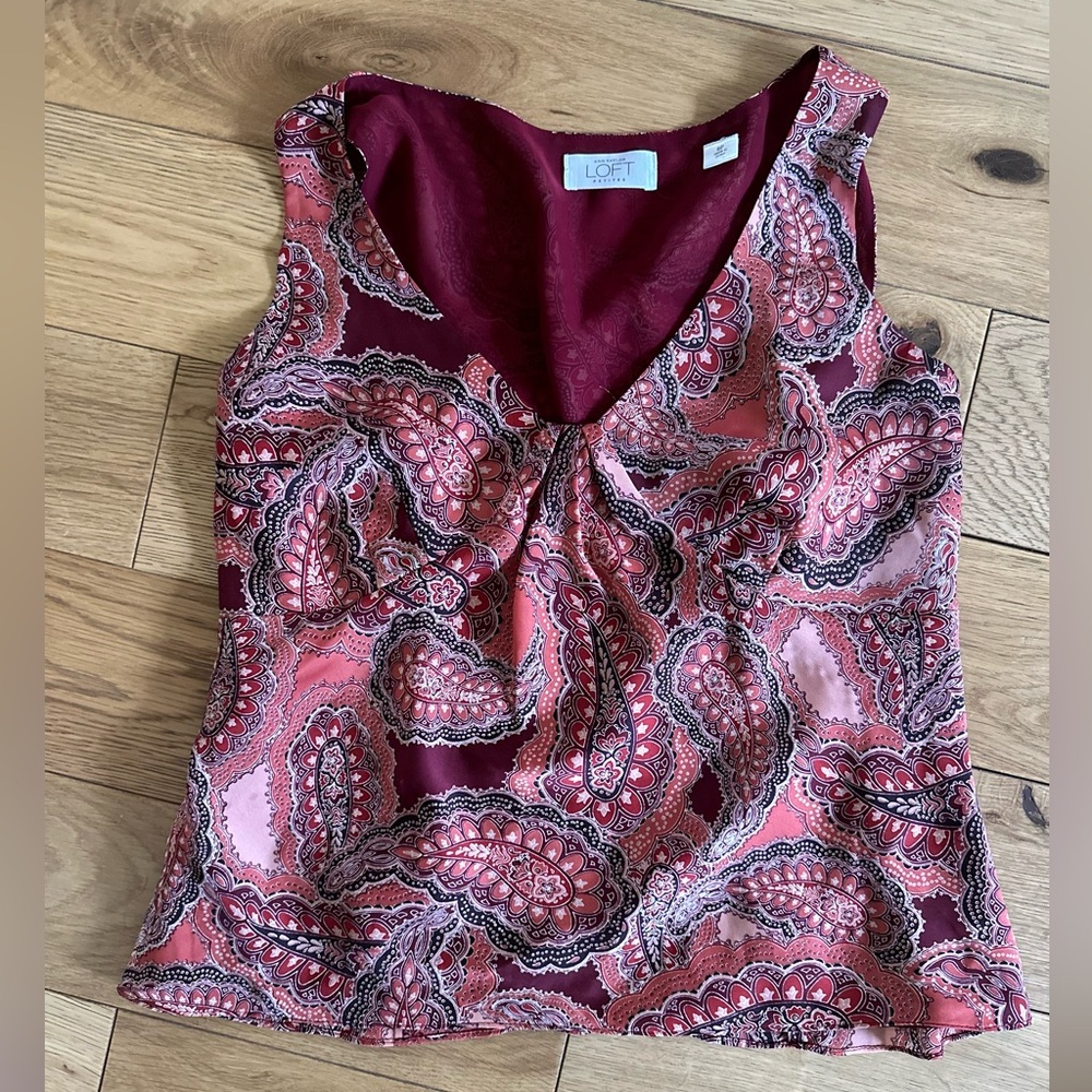 LOFT Women's Paisley Sleeveless Top